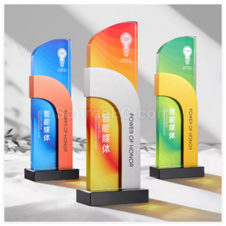 Creative Metal Crystal Trophy