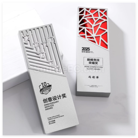 Customization Creative Mirror Crystal Trophy Corporate Gifts