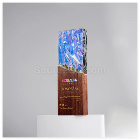 Customization Iridescent Crystal Trophy Corporate Gifts