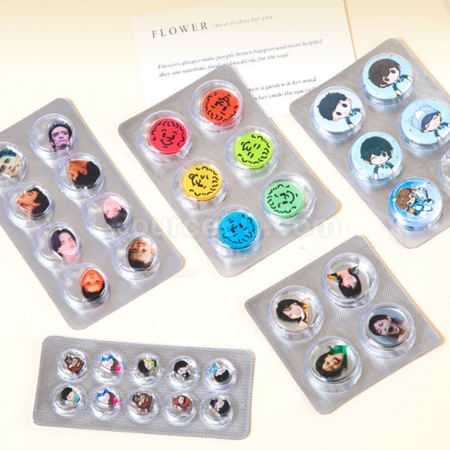Customization Custom aluminum-sealed acrylic shaker pills Corporate Gifts