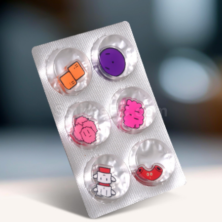 Customization Custom aluminum-sealed acrylic shaker pills Corporate Gifts