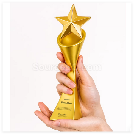Customization Metal Star Trophy Corporate Gifts