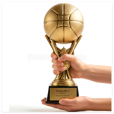 Customization Metal Basketball Trophy Corporate Gifts