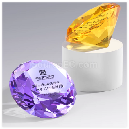 Customization Creative Diamond Crystal Trophy Corporate Gifts
