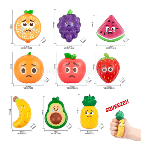 Customization Simulation fruit slow rebound squeeze decompression toy Corporate Gifts