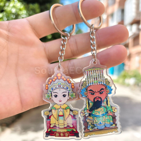 Customization Q Version Of Fairy Ping An Charm Key Chain Corporate Gifts