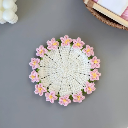 Customization Woven flower cup mat Corporate Gifts