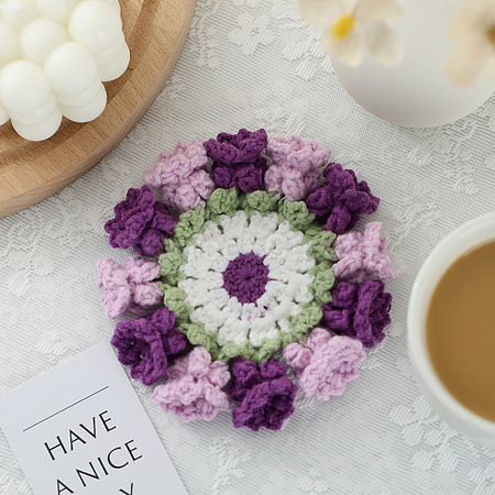 Customization Woven flower cup mat Corporate Gifts