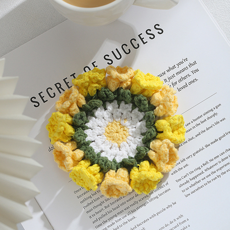 Customization Woven flower cup mat Corporate Gifts