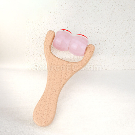 Customization Rose Quartz Jade Roller Massager Corporate Gifts