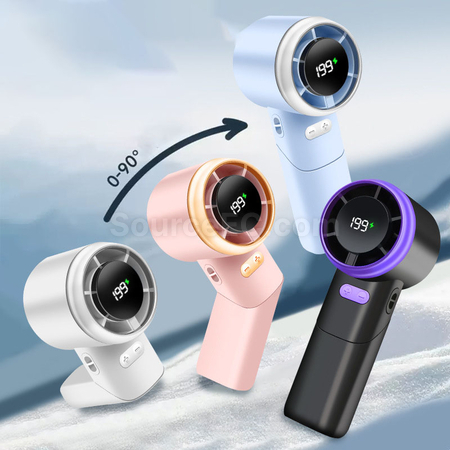 Customization Multi-angle rotating and folding handheld fan Corporate Gifts