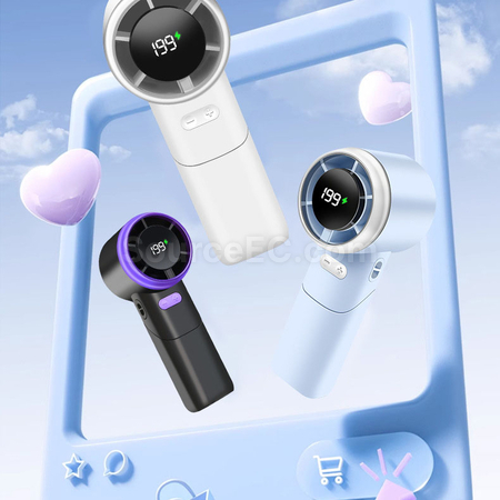 Customization Multi-angle rotating and folding handheld fan Corporate Gifts
