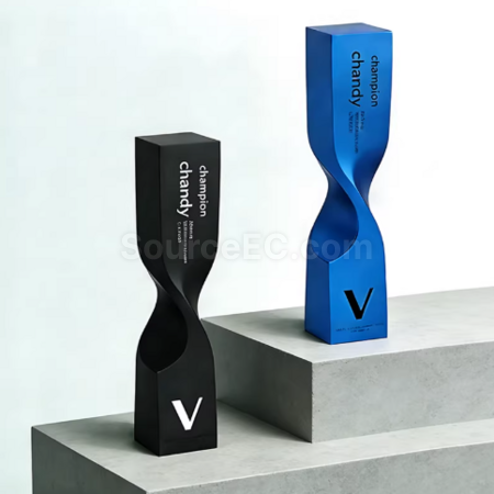 Customization Metal twisted column trophy Corporate Gifts