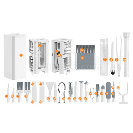 Customization 32-in-1 Multi-Purpose Cleaning Set Corporate Gifts