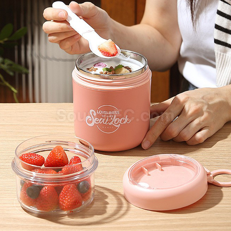 Customization Portable Double-Layer Nutrition Cups Corporate Gifts
