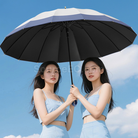 Customization 16骨拼接長柄直傘 Corporate Gifts