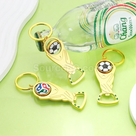 Customization US, Canada And Mexico World Cup Football Bottle Opener Key Chain Pendant Corporate Gifts