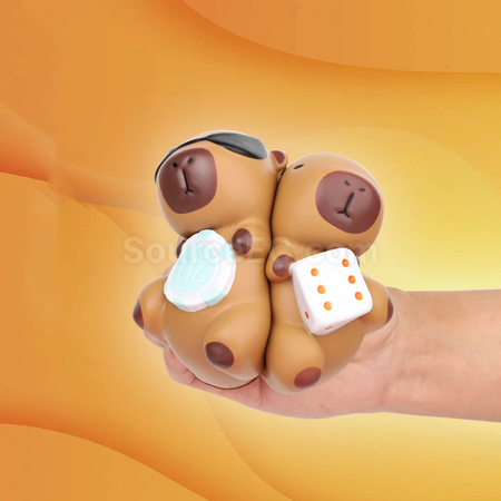 Customization Mahjong Capybara Squishy Stress Relief Toy Corporate Gifts