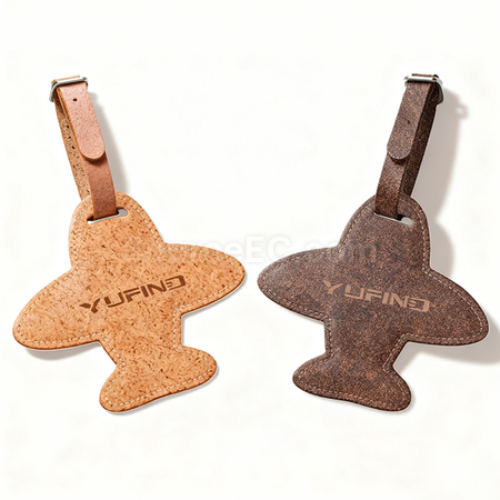 Customization Eco-friendly airplane luggage tag made from coffee grounds Corporate Gifts