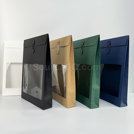 Customization Window-opening kraft paper bag Corporate Gifts