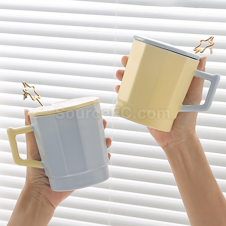 Customization Color-Blocked Ceramic Cup Corporate Gifts
