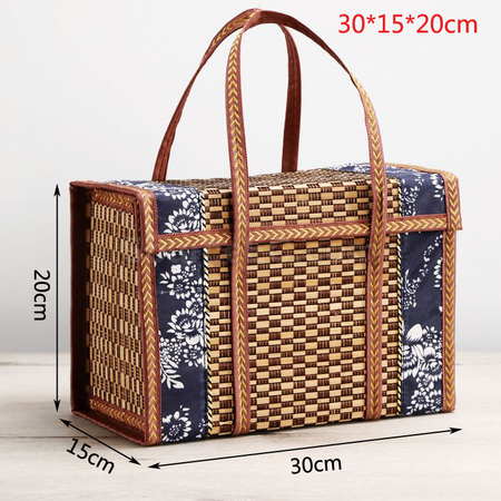 Customization Bamboo woven basket Corporate Gifts