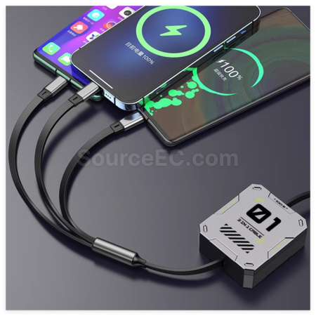 Customization 3-in-1 Retractable Data Cable Corporate Gifts