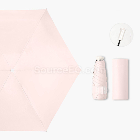 Customization Retractable Five-Fold Portable Sun Umbrella Corporate Gifts