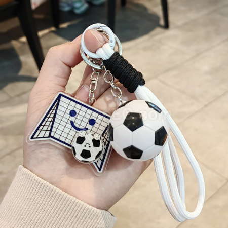 Customization Rotating Football Keychain Pendant Corporate Gifts