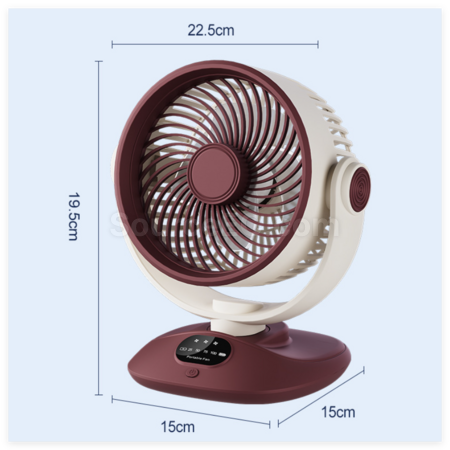 Customization Portable LED Digital Display Oscillating Fan Corporate Gifts