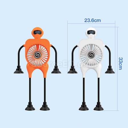 Customization Intelligent Digital Display Suction Cup Fan Corporate Gifts