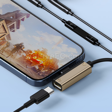 Customization 2-in-1 Type-C Headphone Charging Adapter Corporate Gifts