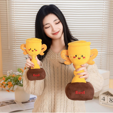 Customization Trophy Plush Doll Corporate Gifts