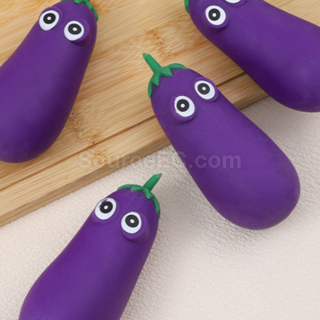 Customization Eggplant TPR Stress Relief Toy Corporate Gifts