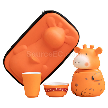 Giraffe Portable Travel Tea Set