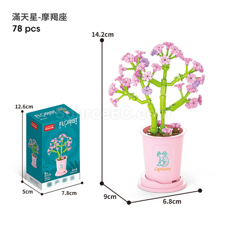 Customization Coffee Cup Plant Series Building Blocks-The 12 Zodiac Signs' Guardian Flower Collection Corporate Gifts