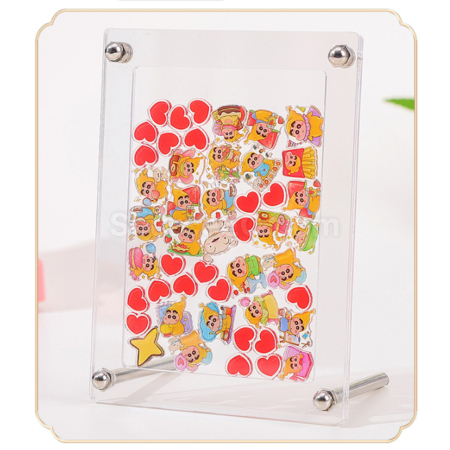 Customization Acrylic Photo Frame With Rocking Interlayer Display Case Corporate Gifts