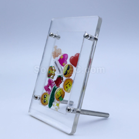 Customization Acrylic Photo Frame With Rocking Interlayer Display Case Corporate Gifts