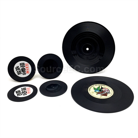 Mini Vinyl Record Keychain Ornament Customizable