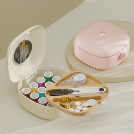 Magnetic Portable Hand Sewing Needle and Thread Box