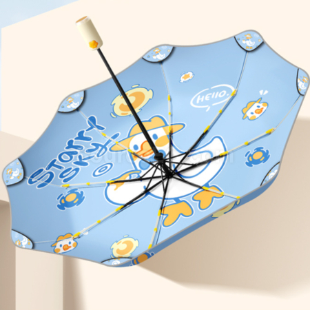 Customization Cat Paw Fully Automatic Anti-Rebound Children's Folding Umbrella Corporate Gifts