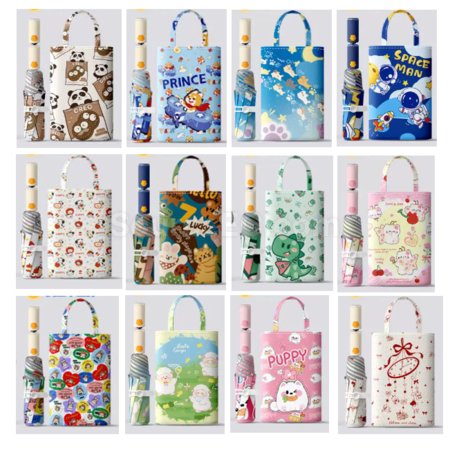 Customization Cat Paw Fully Automatic Anti-Rebound Children's Folding Umbrella Corporate Gifts