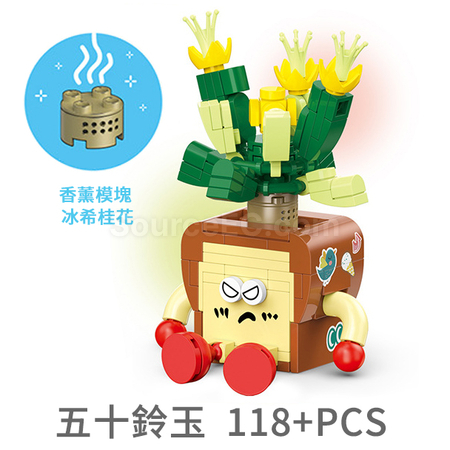 Customization Emoji Succulent Plant Building Blocks Box Corporate Gifts