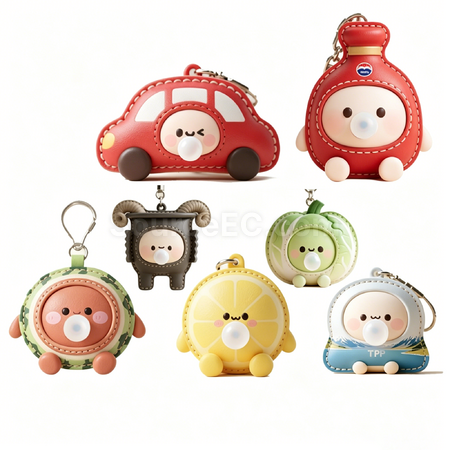 Customization Customizable bubble squeeze toy made of leather Corporate Gifts