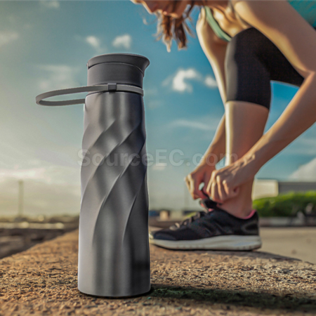 Customization Uncle Earth Ocean Recycling Stainless Steel Large Capacity Portable Handheld Whirlpool Cold Water Jug Corporate Gifts