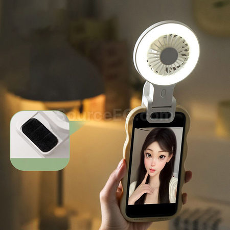 Customization Mini fan fill light with clip Corporate Gifts