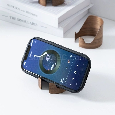 Customization Walnut Wood Phone Stand Corporate Gifts