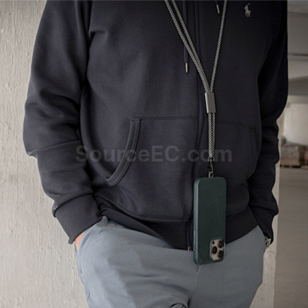 Customization Uncle Earth Ocean Recycling Material Eco-friendly Portable Charging Phone Lanyard Corporate Gifts