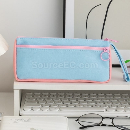 Customization Color Block Student Pencil Case Corporate Gifts