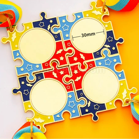 Puzzle Team Metal Medal
